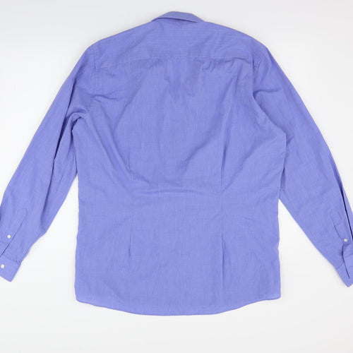NEXT Mens Blue    Button-Up Size 17