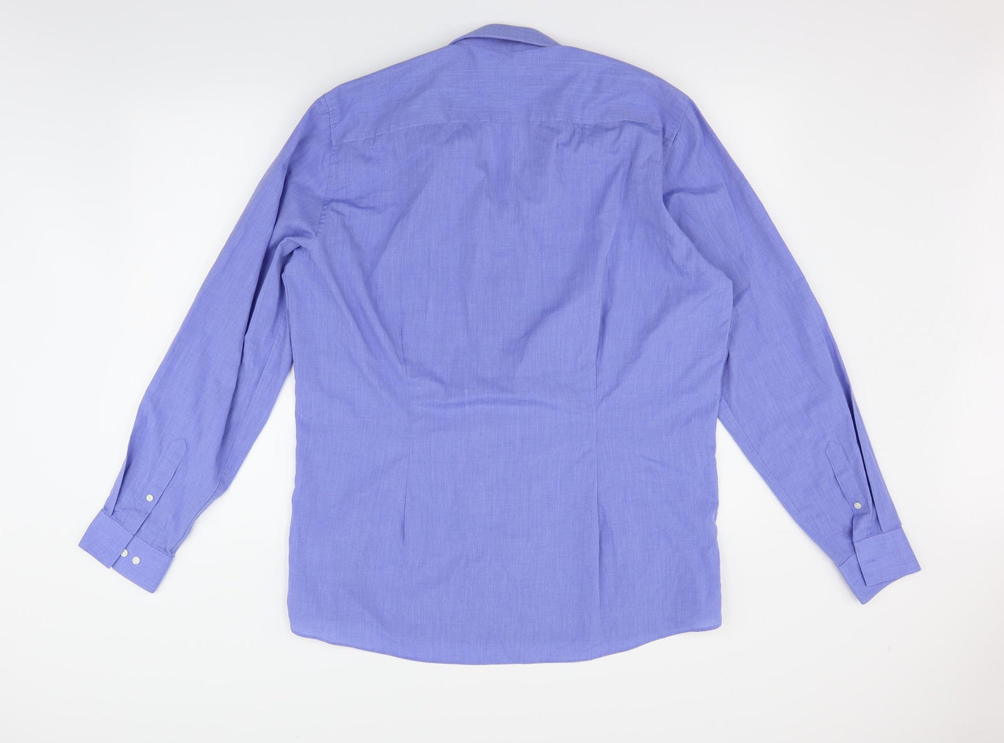 NEXT Mens Blue    Button-Up Size 17