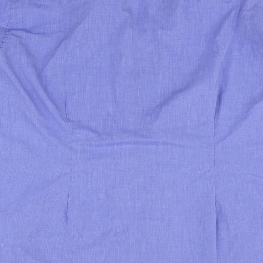 NEXT Mens Blue    Button-Up Size 17