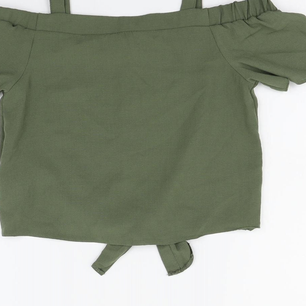 Primark Girls Green   Basic T-Shirt Size 9-10 Years