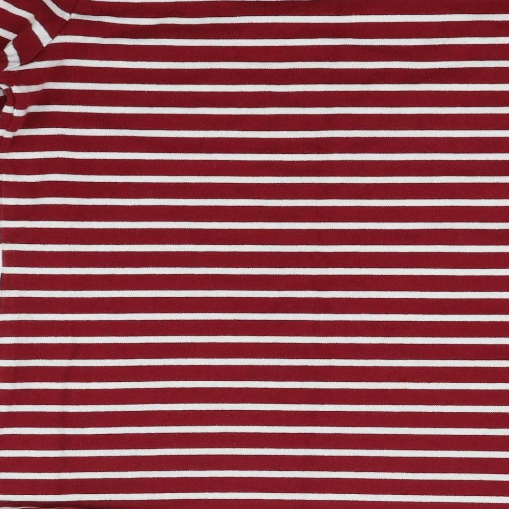 joles Womens Red Striped  Pullover Jumper Size 8