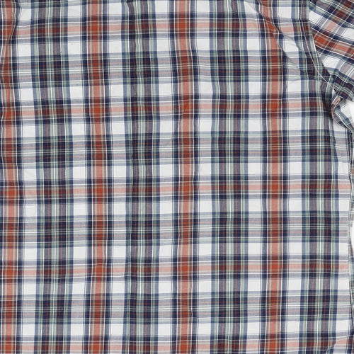 tu  Womens White Check  Basic Button-Up Size M