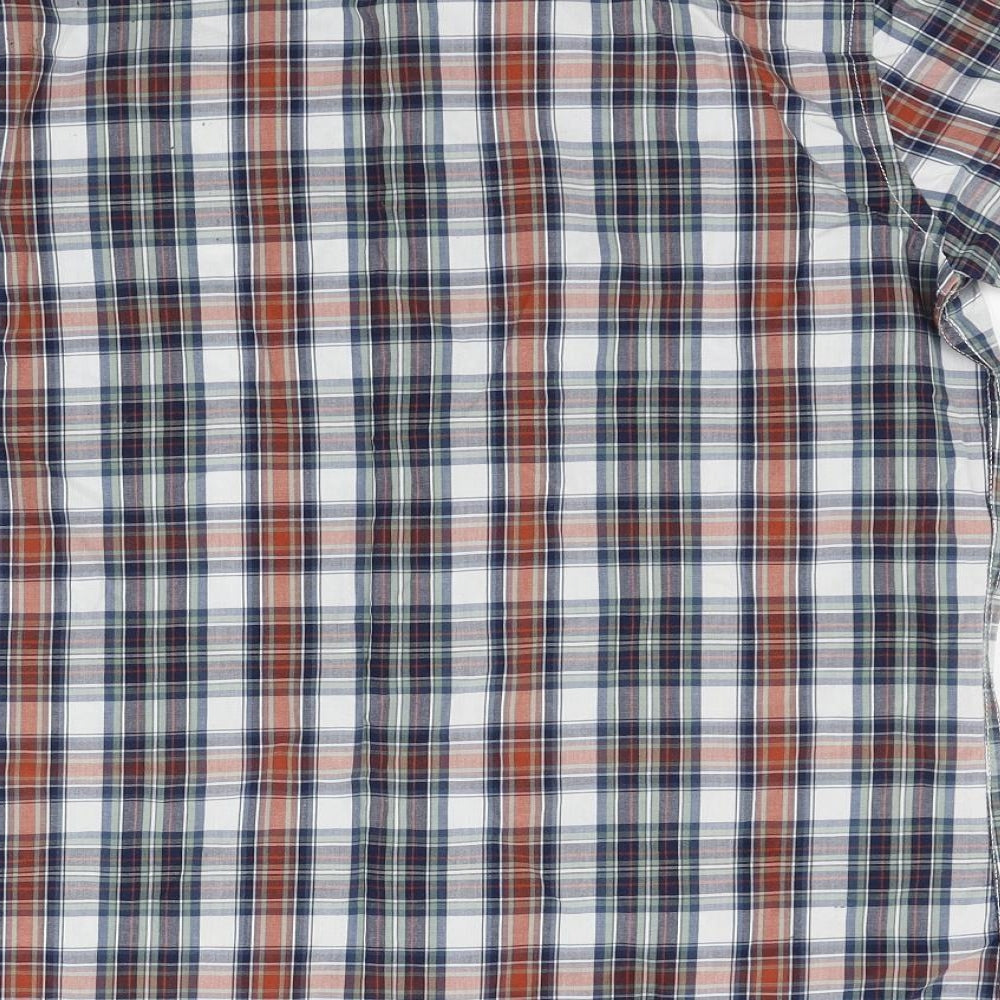 tu  Womens White Check  Basic Button-Up Size M