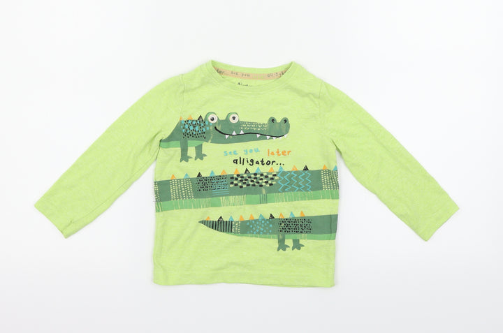 Nutmeg  Green   Basic T-Shirt Size 18-24 Months  - alagator