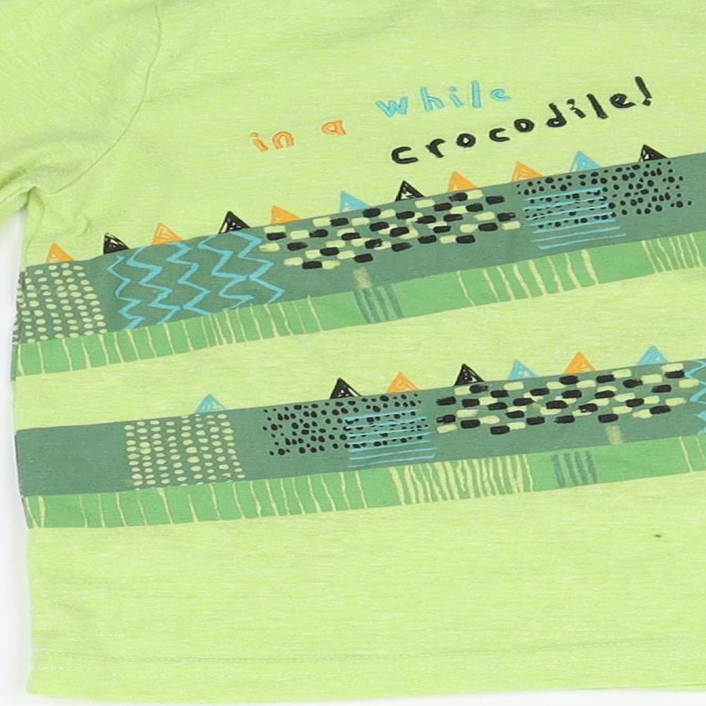 Nutmeg  Green   Basic T-Shirt Size 18-24 Months  - alagator