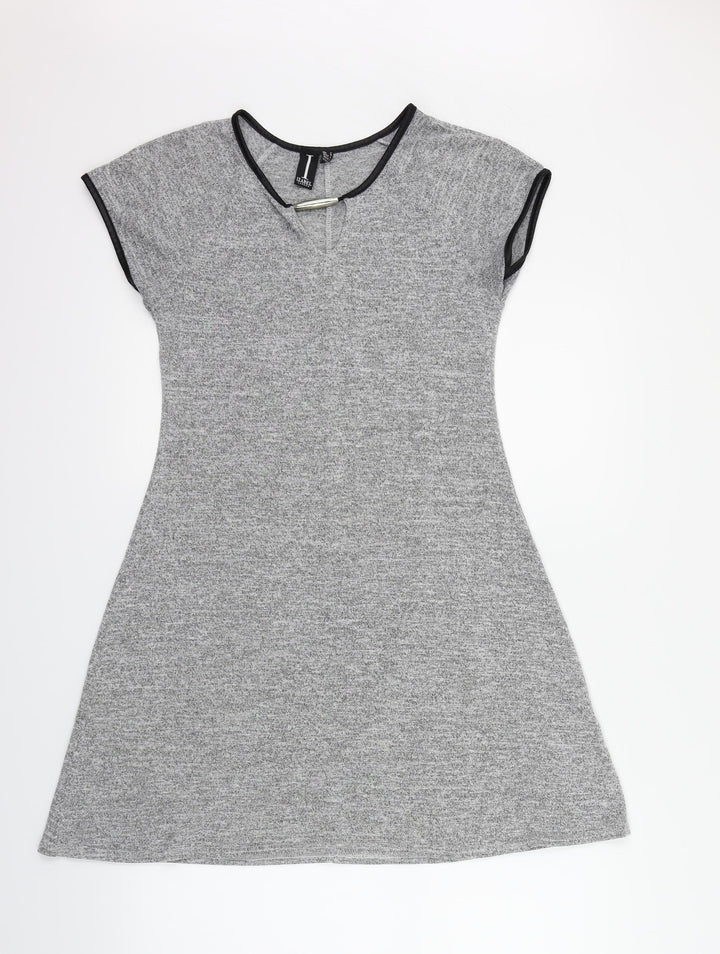 IZABEL Womens Grey   Fit & Flare  Size 8