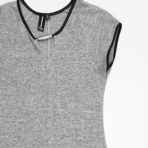 IZABEL Womens Grey   Fit & Flare  Size 8