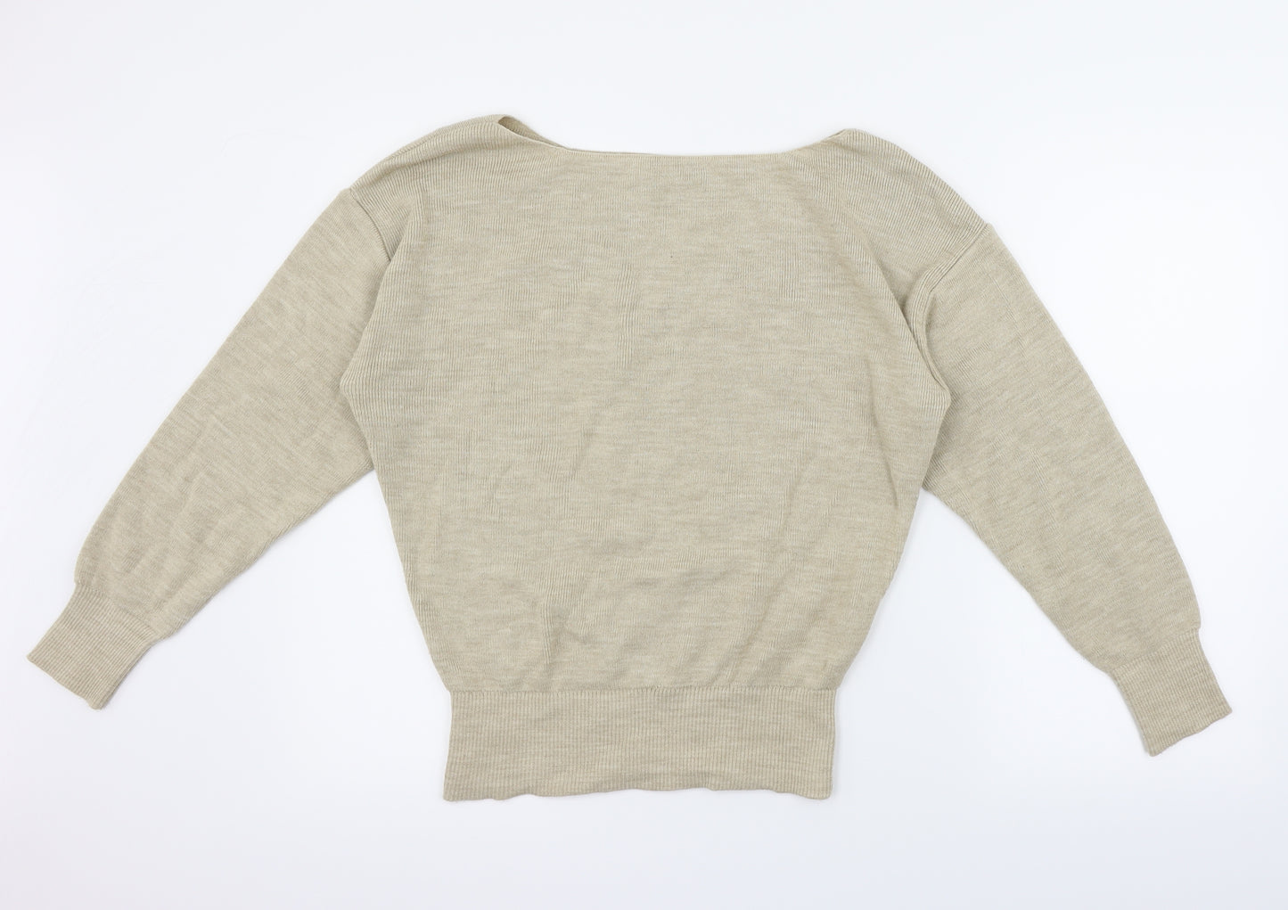 Nasty Gal Womens Beige   Pullover Jumper Size S