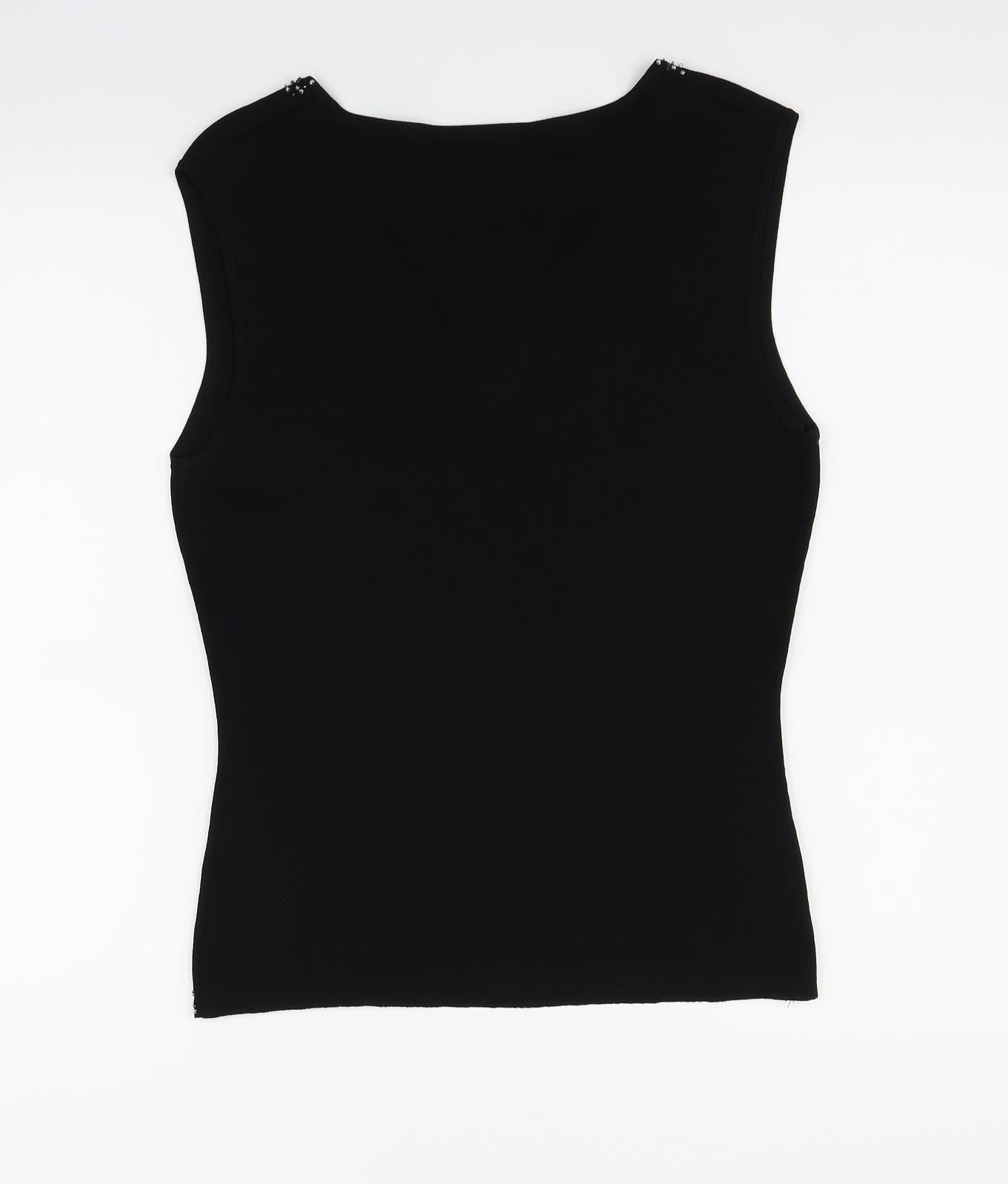 Wallis Womens Black   Basic Tank Size 12