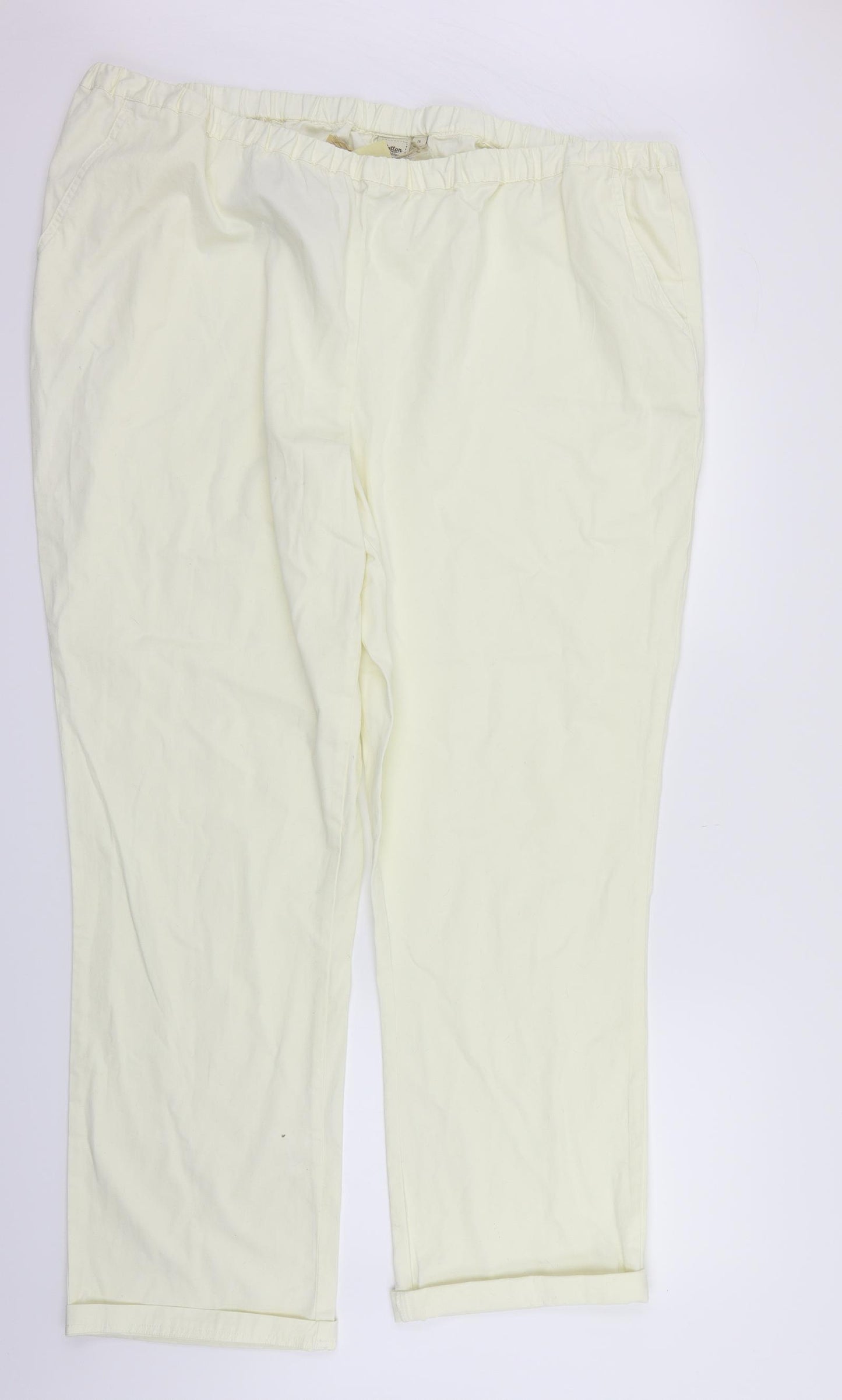 Cotton Traders Womens Yellow   Trousers  Size 26 L30 in