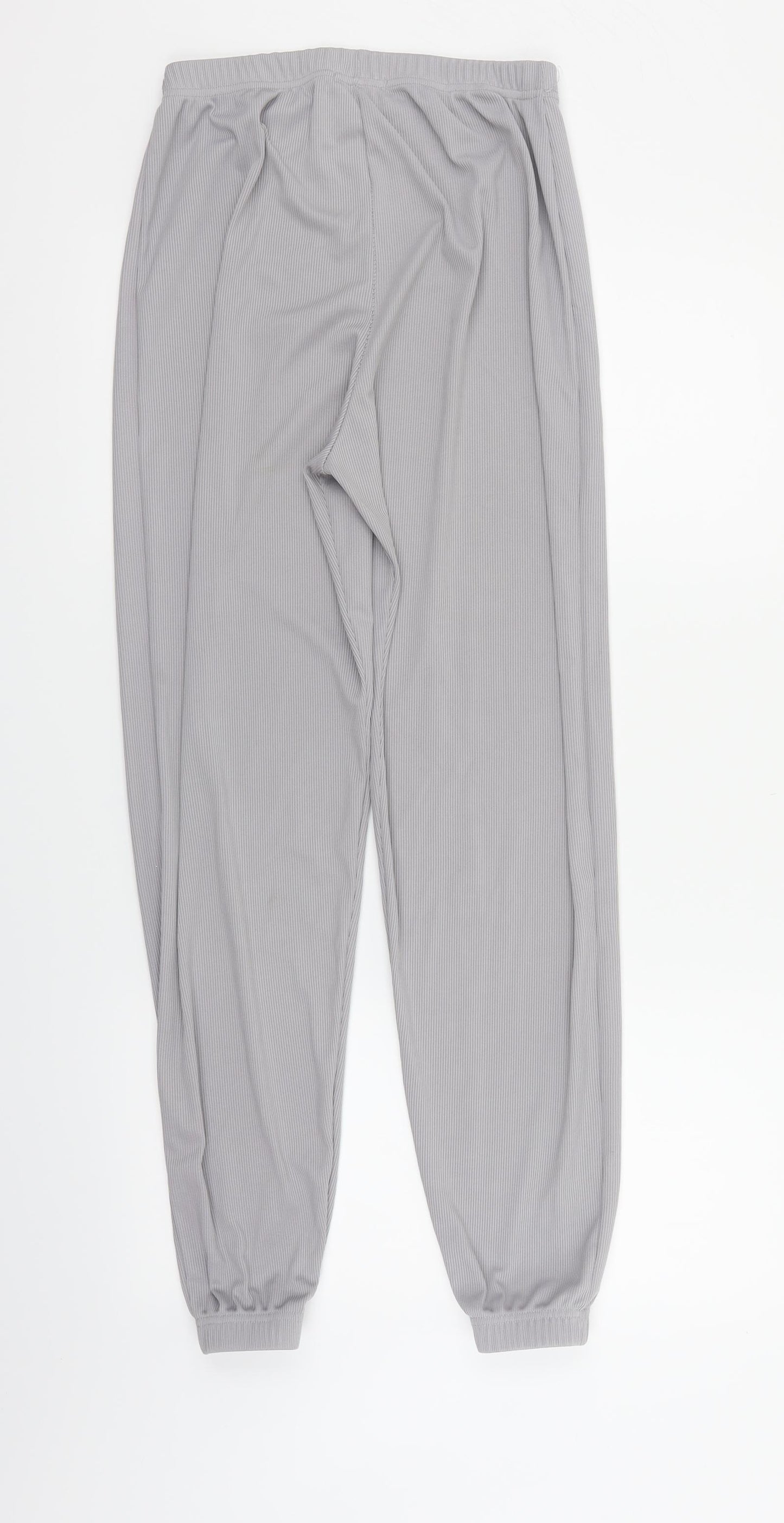 PRETTYLITTLETHING Womens Grey   Trousers  Size 8 L27 in
