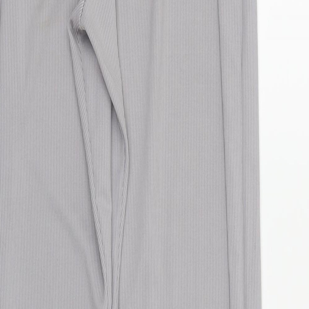 PRETTYLITTLETHING Womens Grey   Trousers  Size 8 L27 in