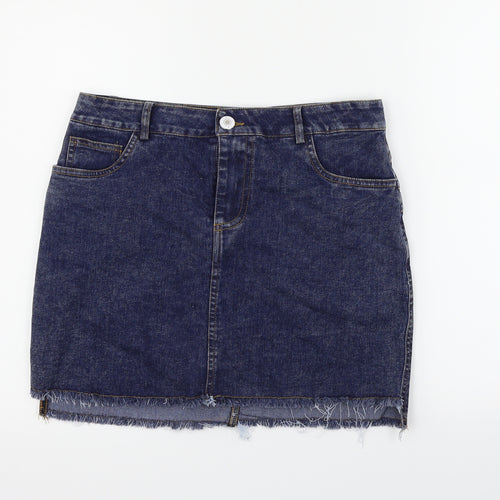 Preworn Womens Blue   Flare Skirt Size 32 in