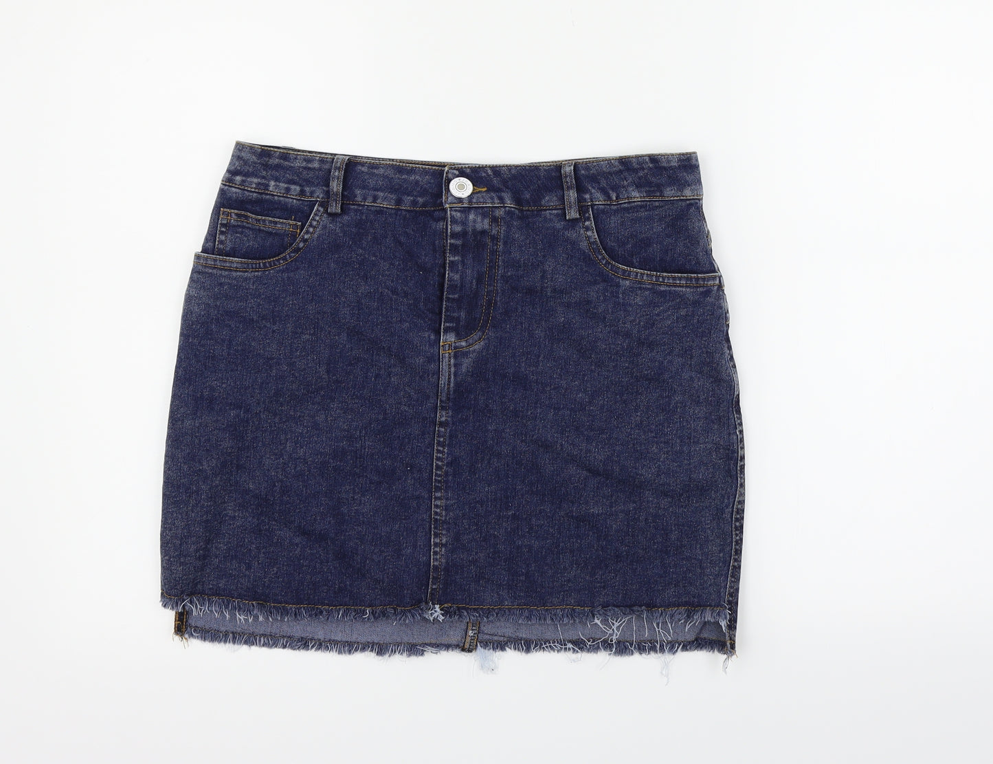 Preworn Womens Blue   Flare Skirt Size 32 in