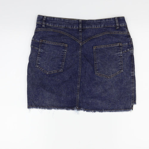 Preworn Womens Blue   Flare Skirt Size 32 in