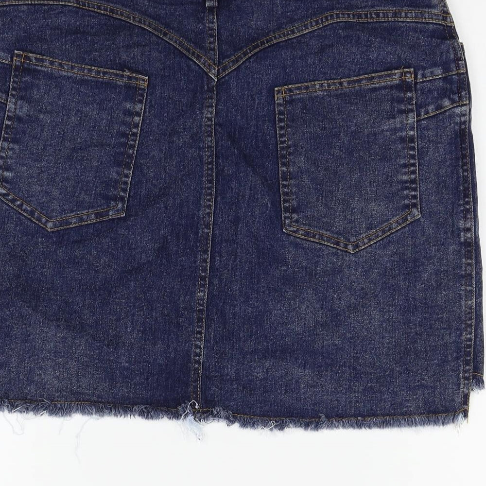 Preworn Womens Blue   Flare Skirt Size 32 in
