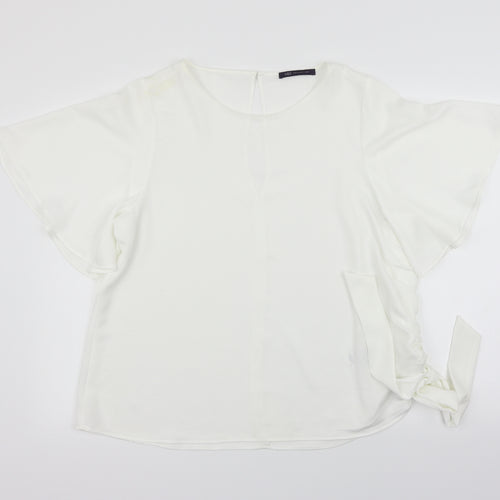 Marks and Spencer Womens White   Basic Blouse Size 14
