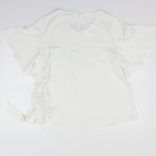 Marks and Spencer Womens White   Basic Blouse Size 14