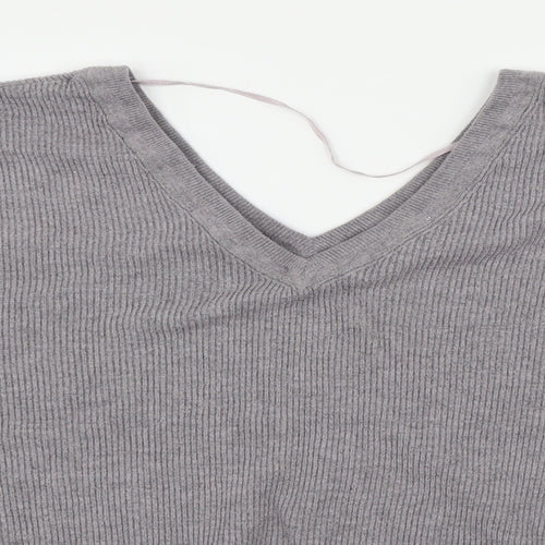 Topshop Womens Grey   Pullover Jumper Size L