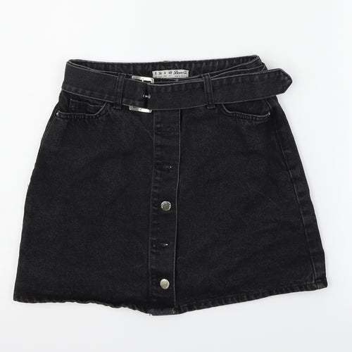 deniem & co Womens Black   Flare Skirt Size 8