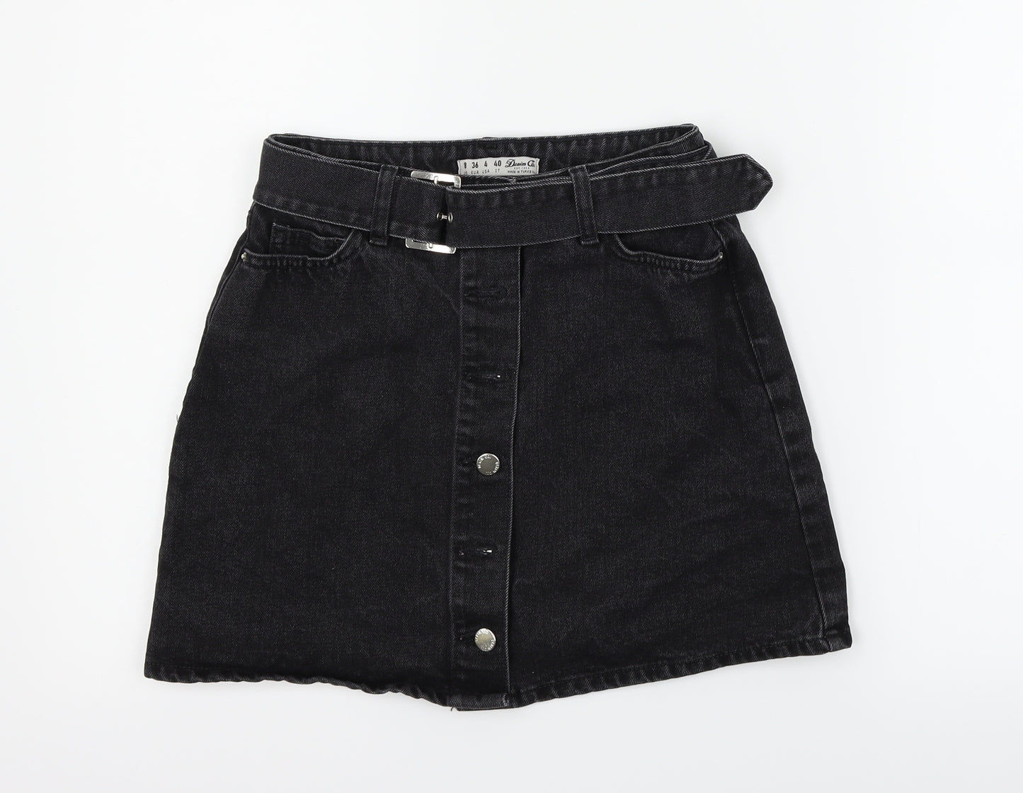 deniem & co Womens Black   Flare Skirt Size 8