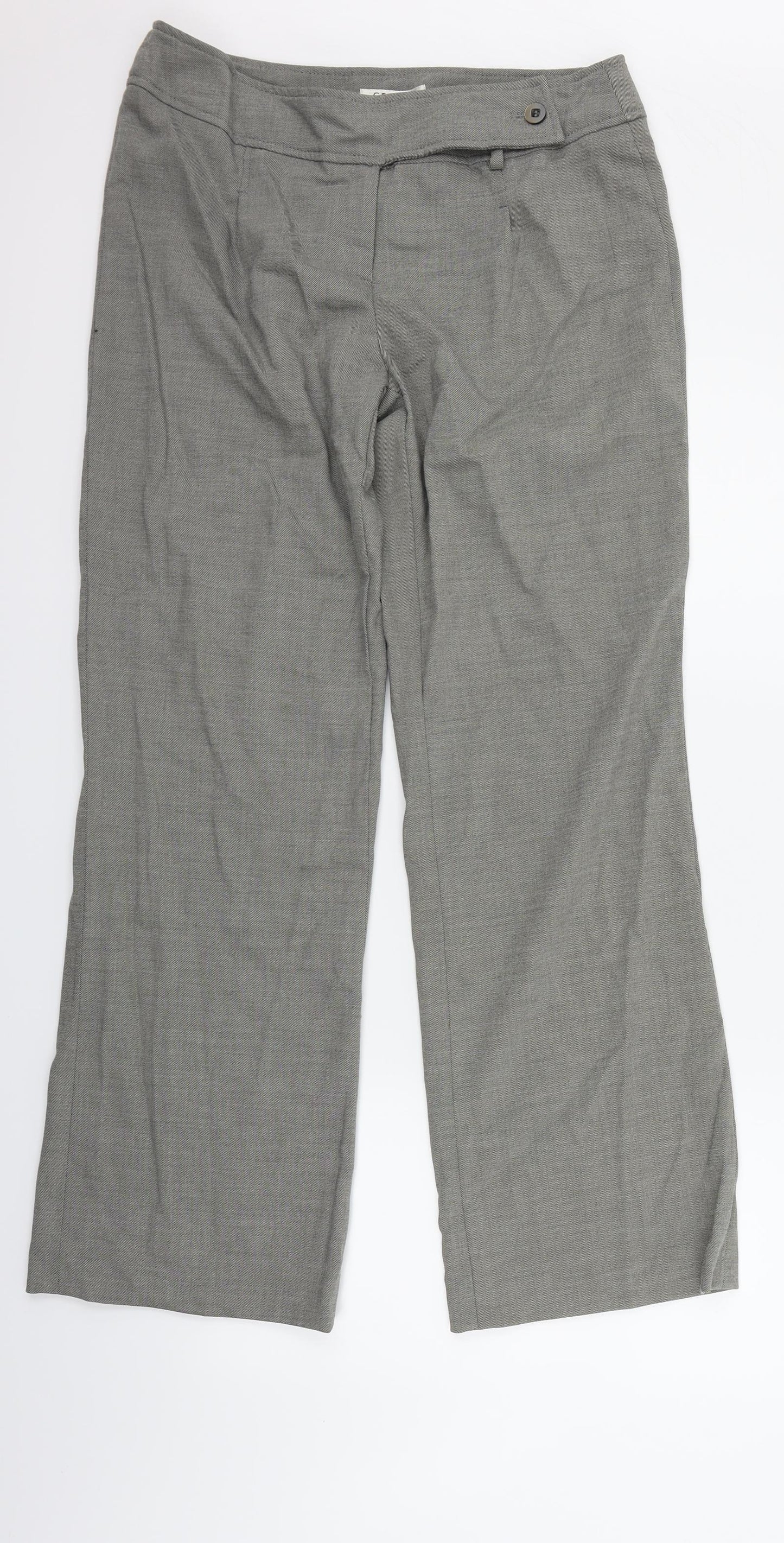 George Womens Grey   Trousers  Size 12 L29 in