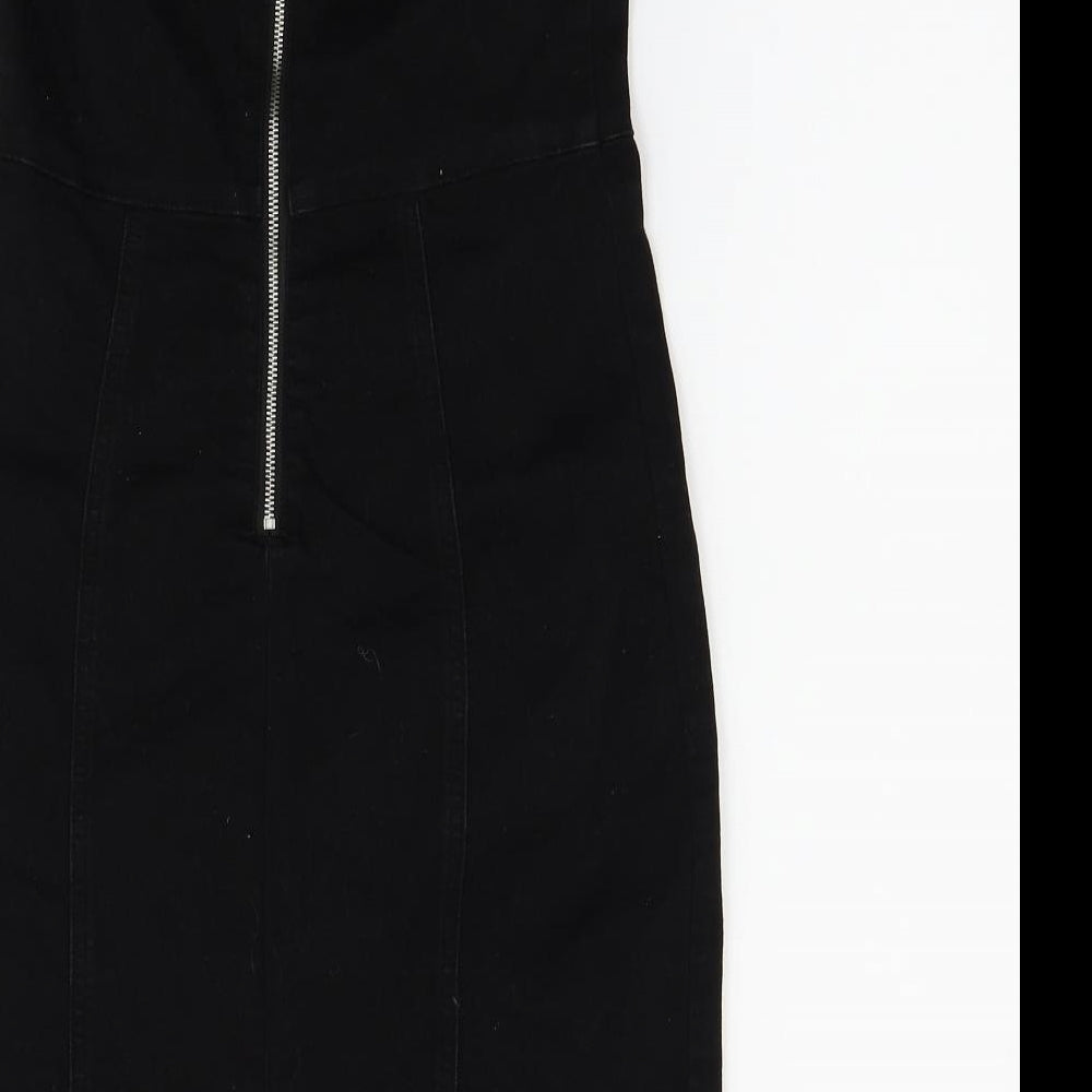 Denim & Co. Womens Black   Fit & Flare  Size 8