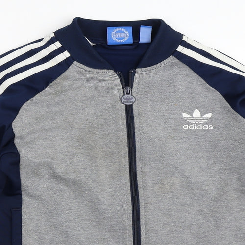 adidas Boys Blue   Full Zip Sweatshirt Size 10-11 Years