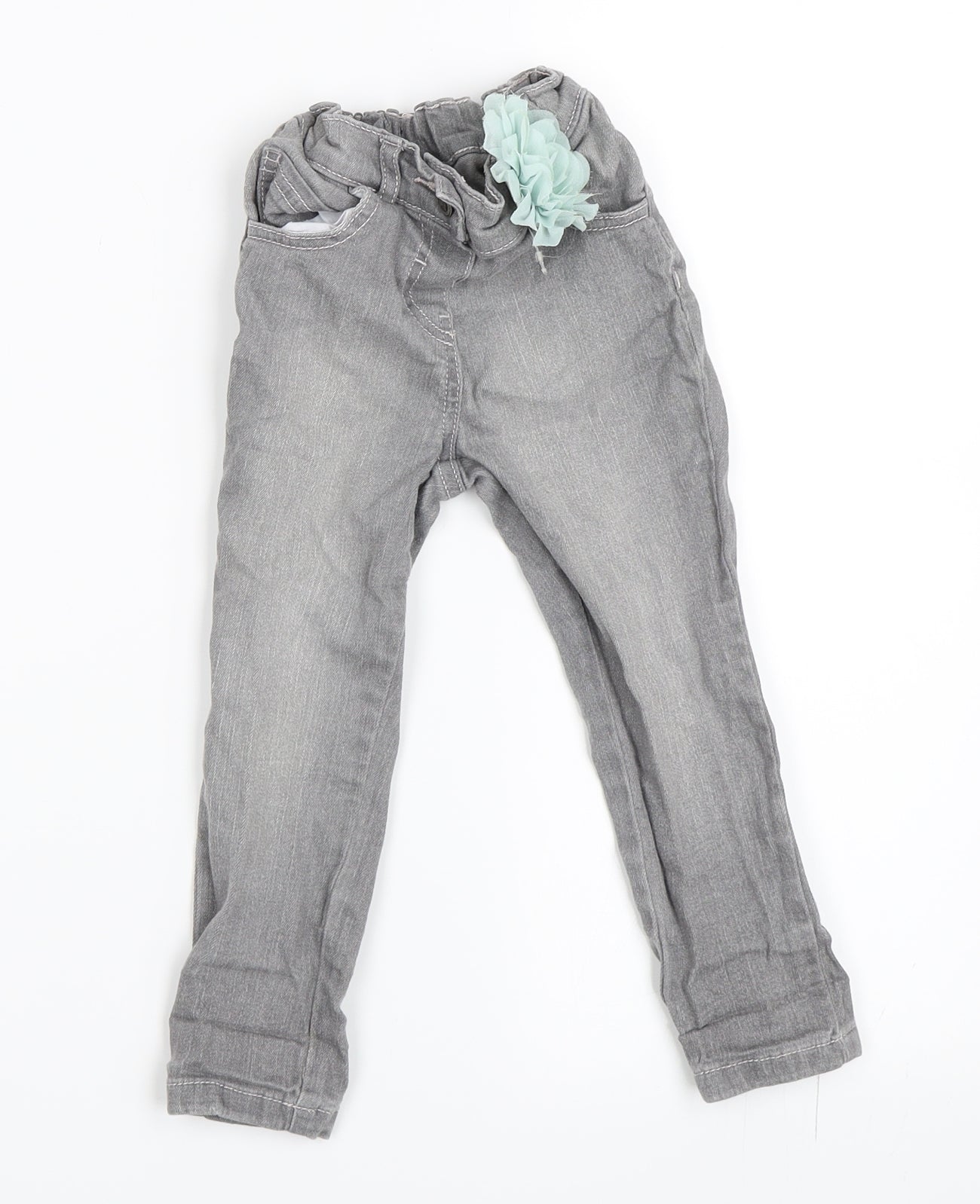 George Girls Grey  Denim Skinny Jeans Size 2-3 Years