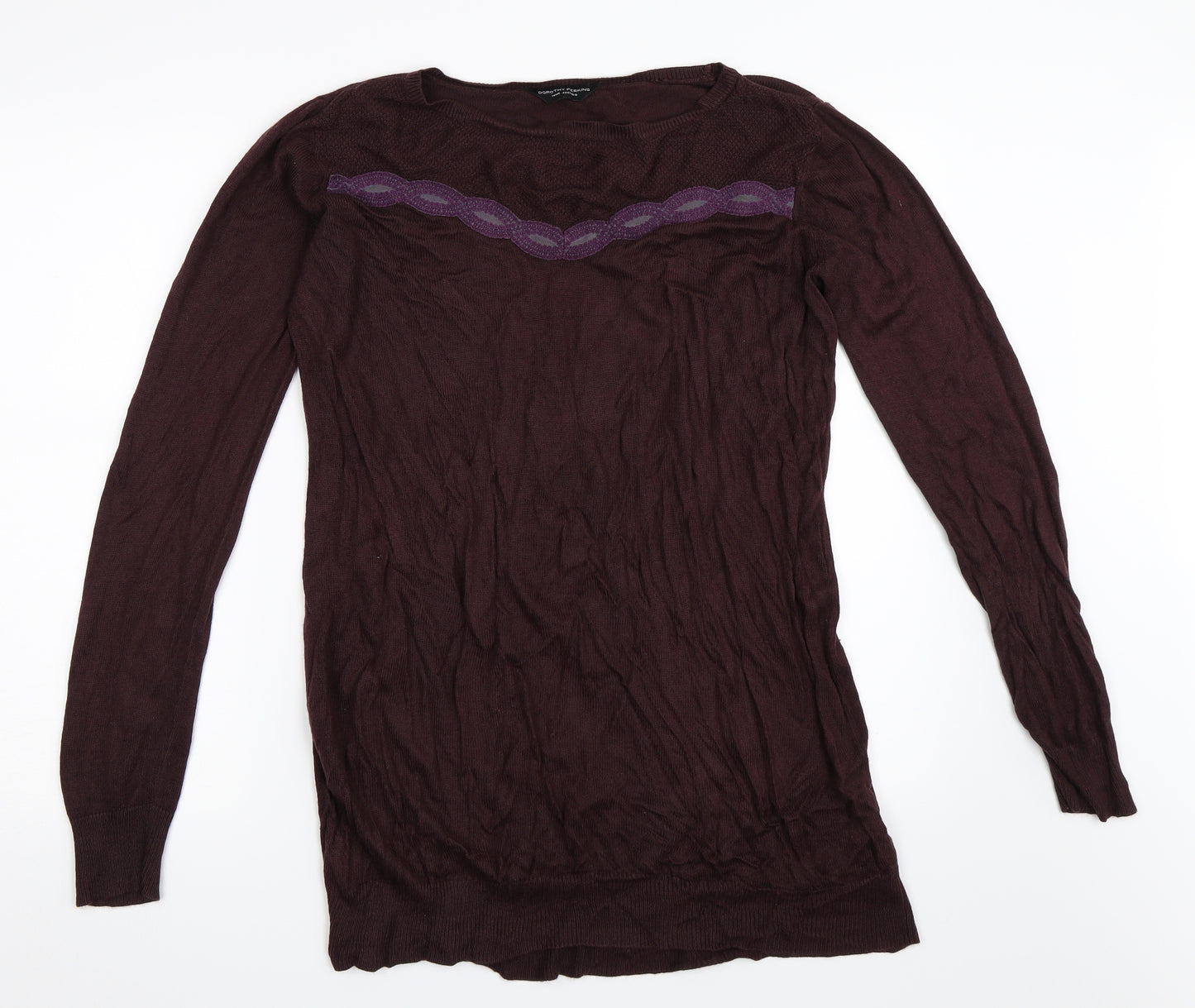 Dorothy Perkins Womens Purple   Pullover Jumper Size 14