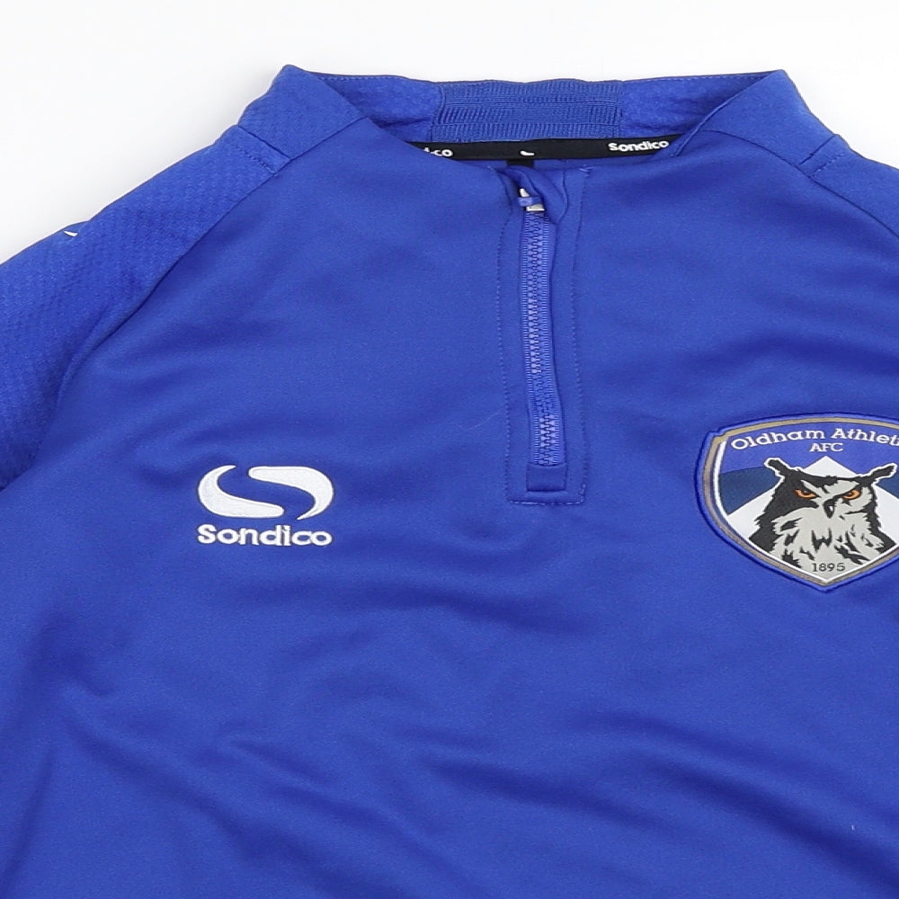 Sondico Boys Blue   Pullover Sweatshirt Size 9-10 Years  - Oldham Athletic AFC