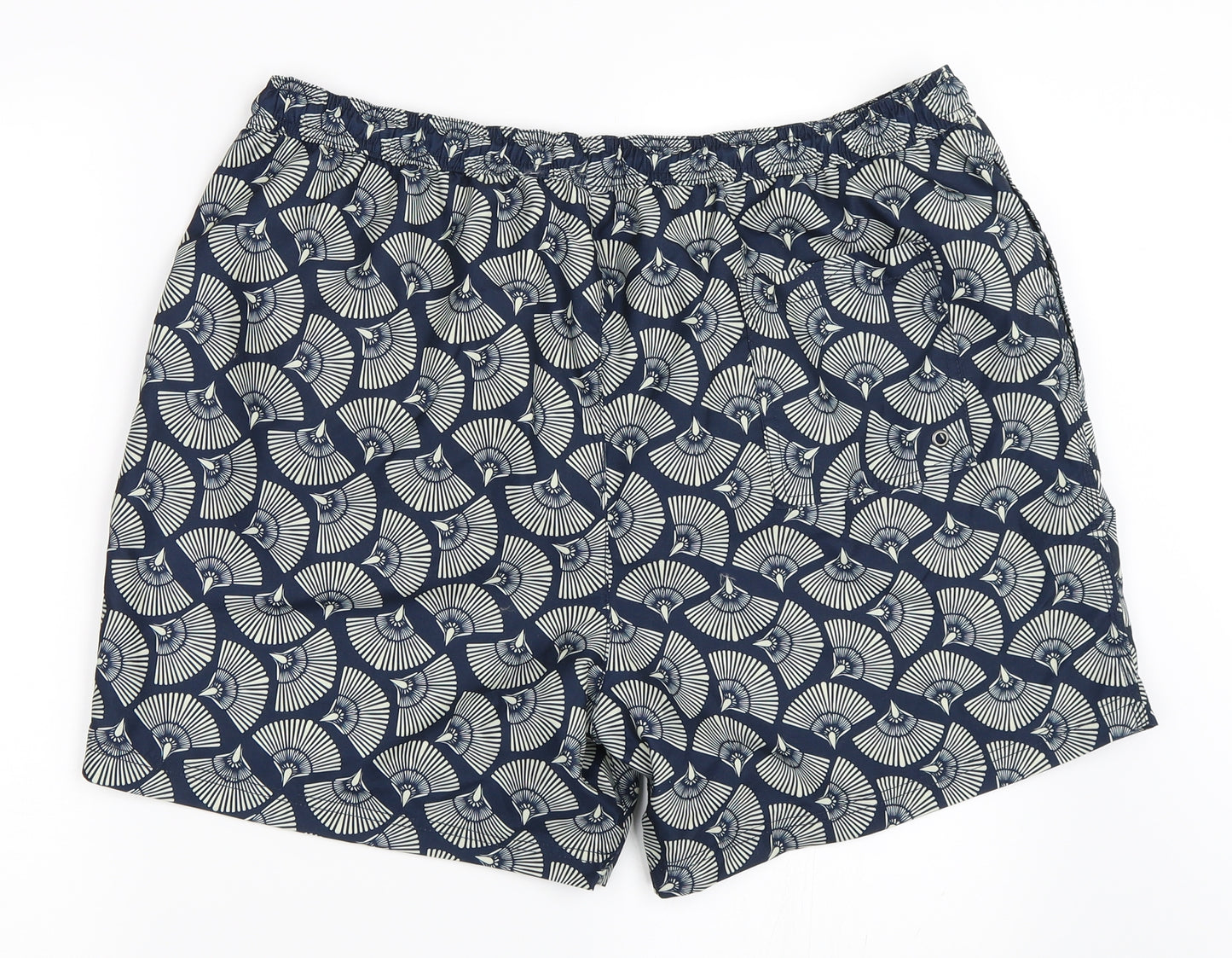George Mens Blue Geometric  Bermuda Shorts Size XL - swim shorts