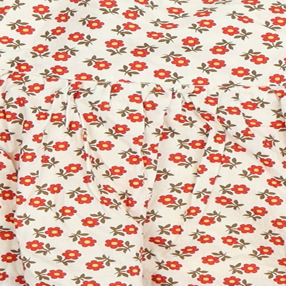 Atmosphere Womens Beige Floral  Mini Skirt Size 8