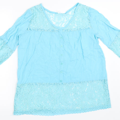 Preworn Womens Blue   Basic Blouse Size S