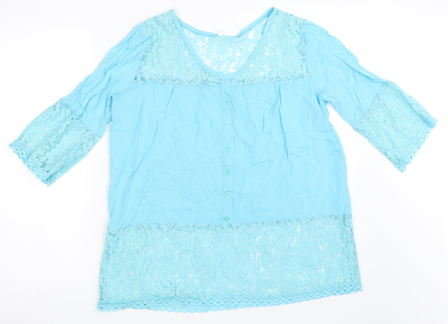 Preworn Womens Blue   Basic Blouse Size S