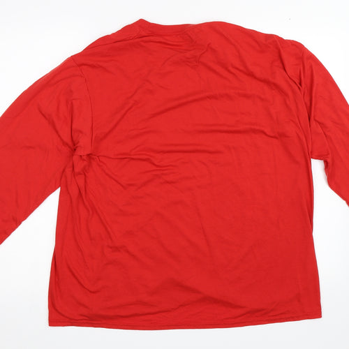 Gildan Mens Red    T-Shirt Size XL