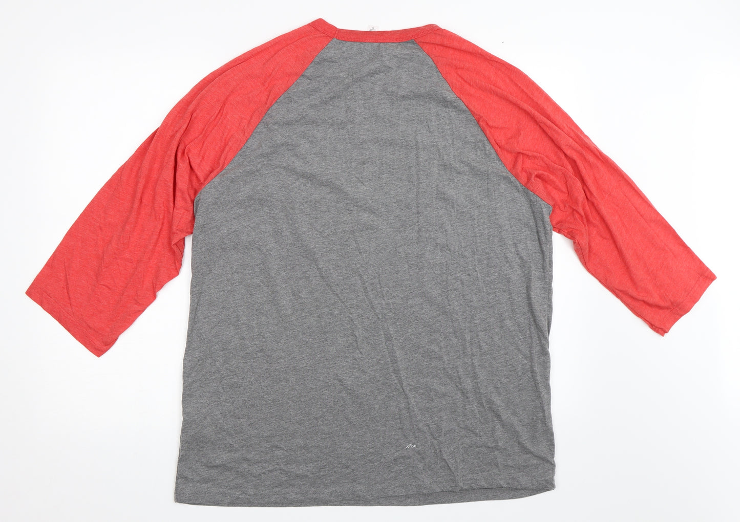 Canvas Mens Grey   Basic T-Shirt Size XL