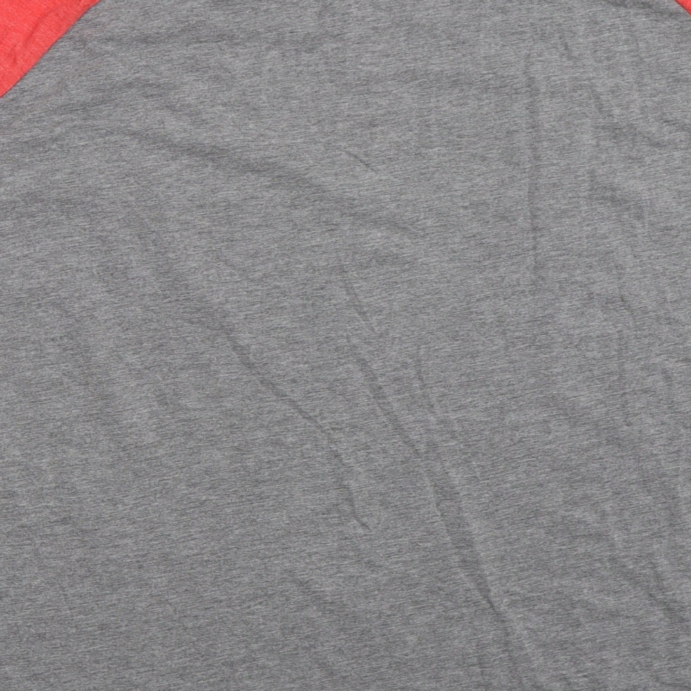 Canvas Mens Grey   Basic T-Shirt Size XL