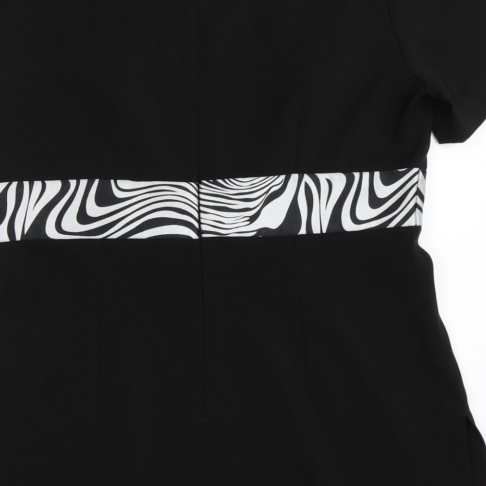 Buttercups Womens Black   Tunic Blouse Size 14