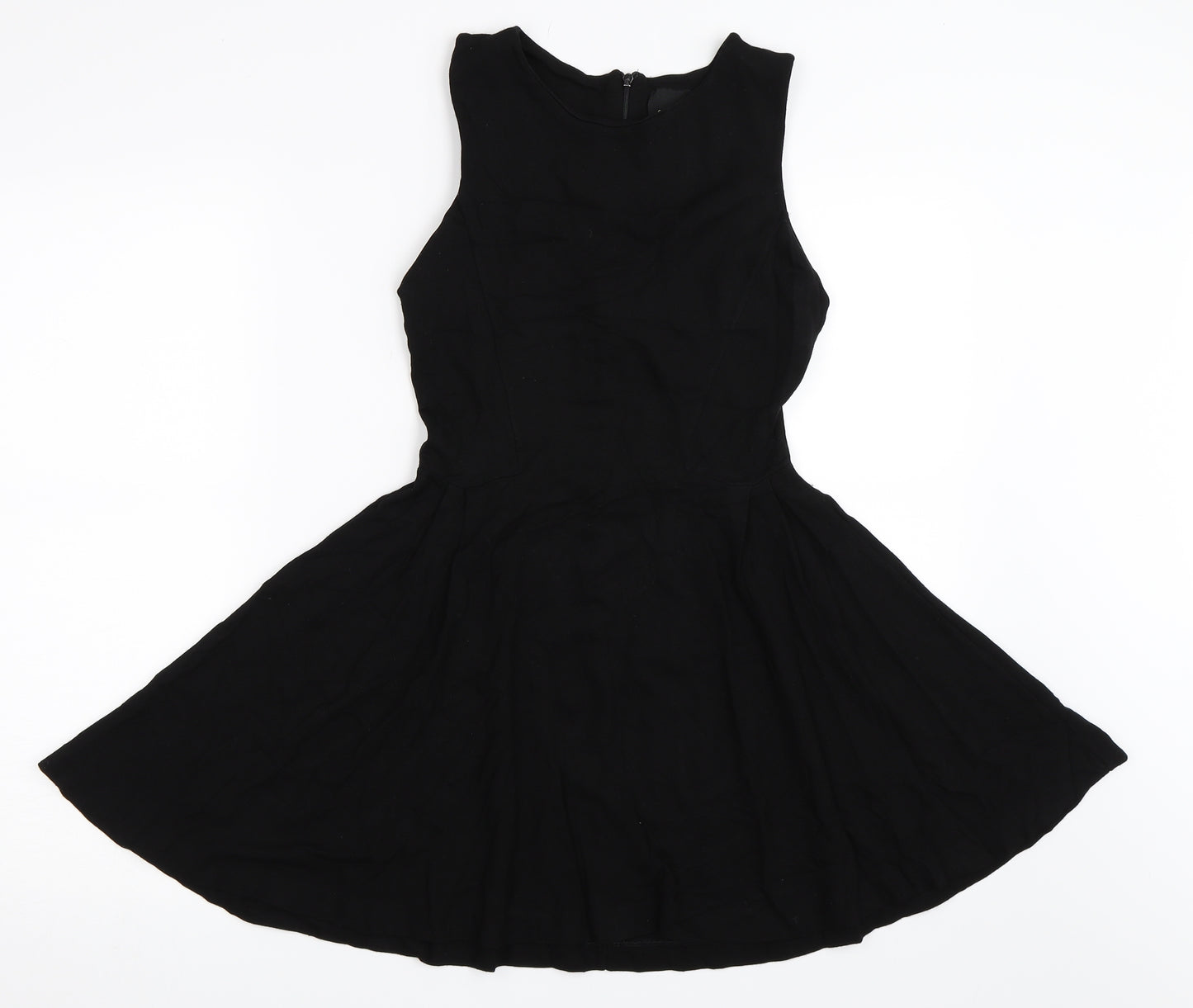 Zara Womens Black   Skater Dress  Size M