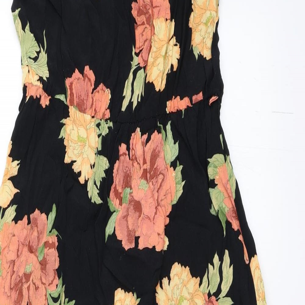 F&F Womens Black Floral  Maxi  Size 16