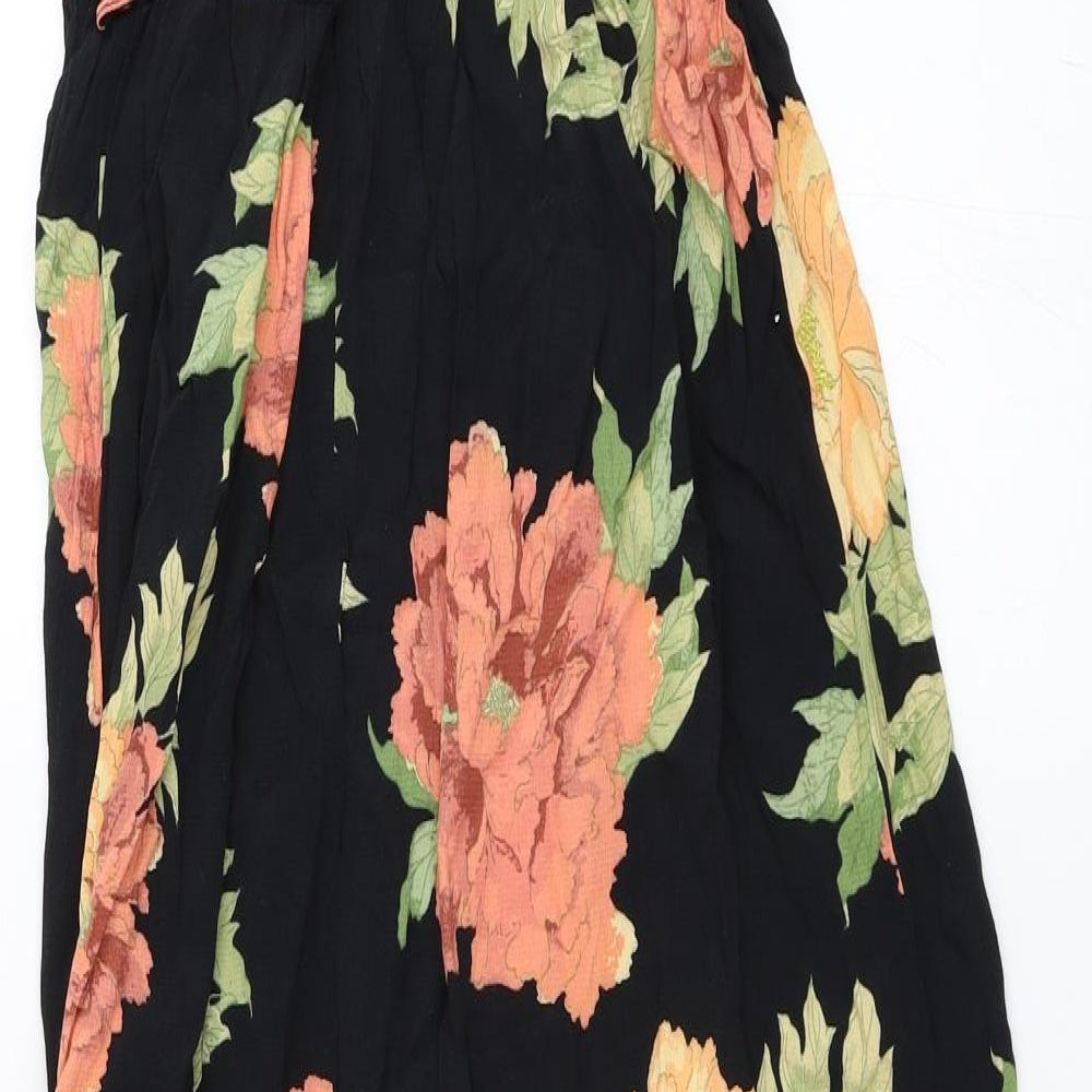 F&F Womens Black Floral  Maxi  Size 16