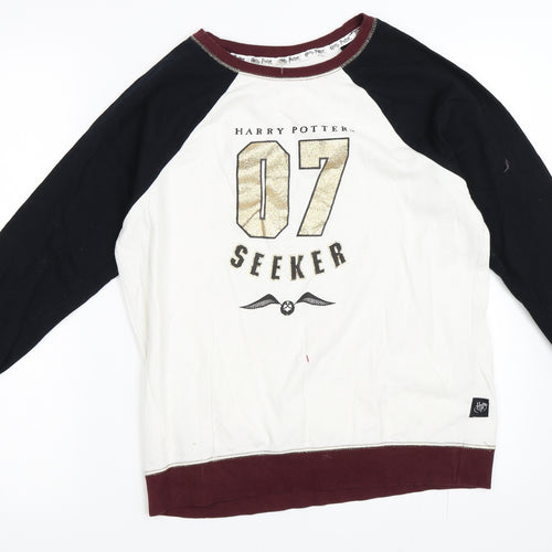 George Womens White   Pullover Sweatshirt Size 12