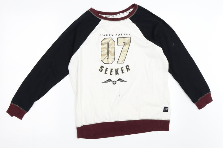George Womens White   Pullover Sweatshirt Size 12