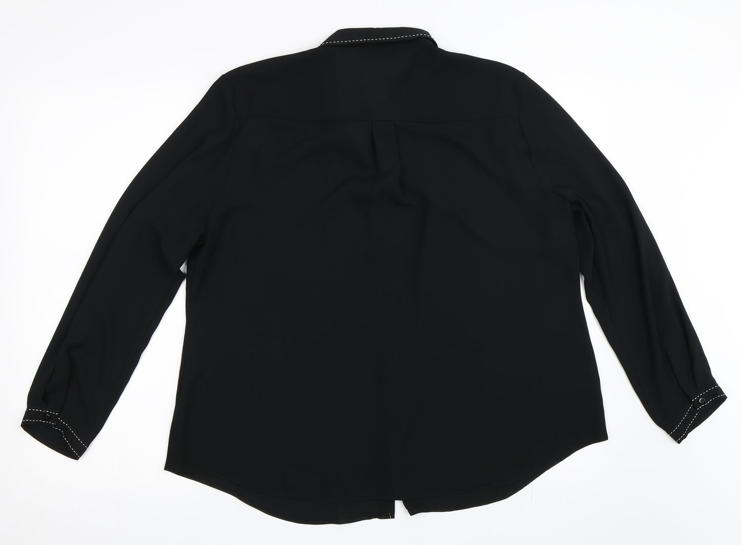 Dorothy Perkins Womens Black   Basic Button-Up Size 18