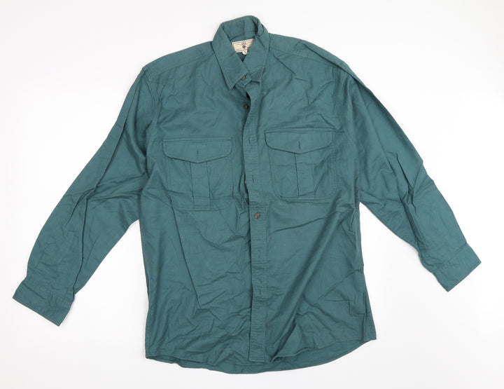 Preworn Mens Green    Button-Up Size S
