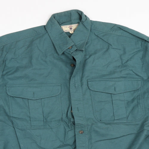 Preworn Mens Green    Button-Up Size S