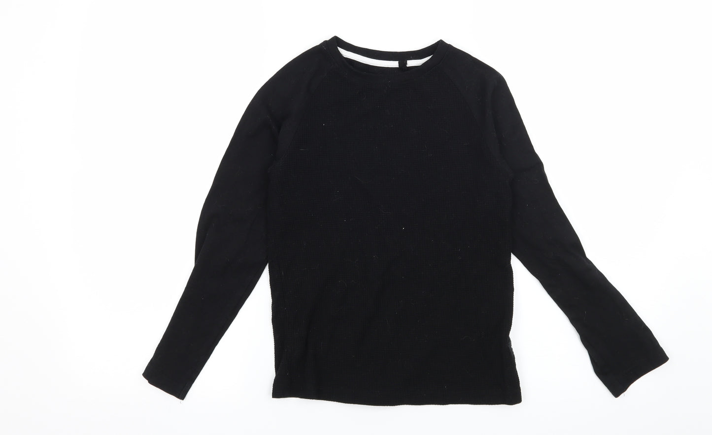 Primark Boys Black  Jersey Basic T-Shirt Size 9-10 Years