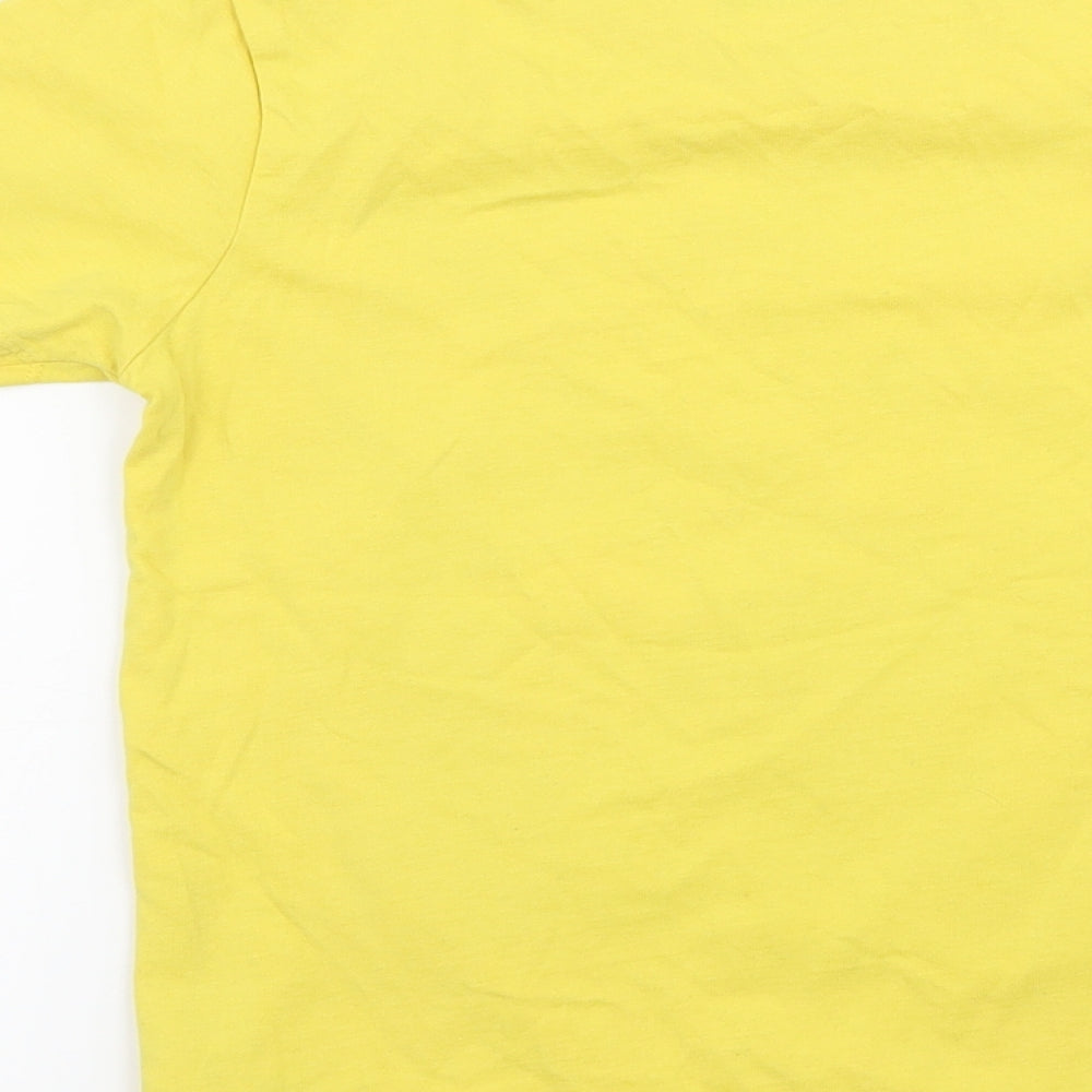 Nutmeg Boys Yellow  Jersey Basic T-Shirt Size 7-8 Years  - Popcorn T-Rex