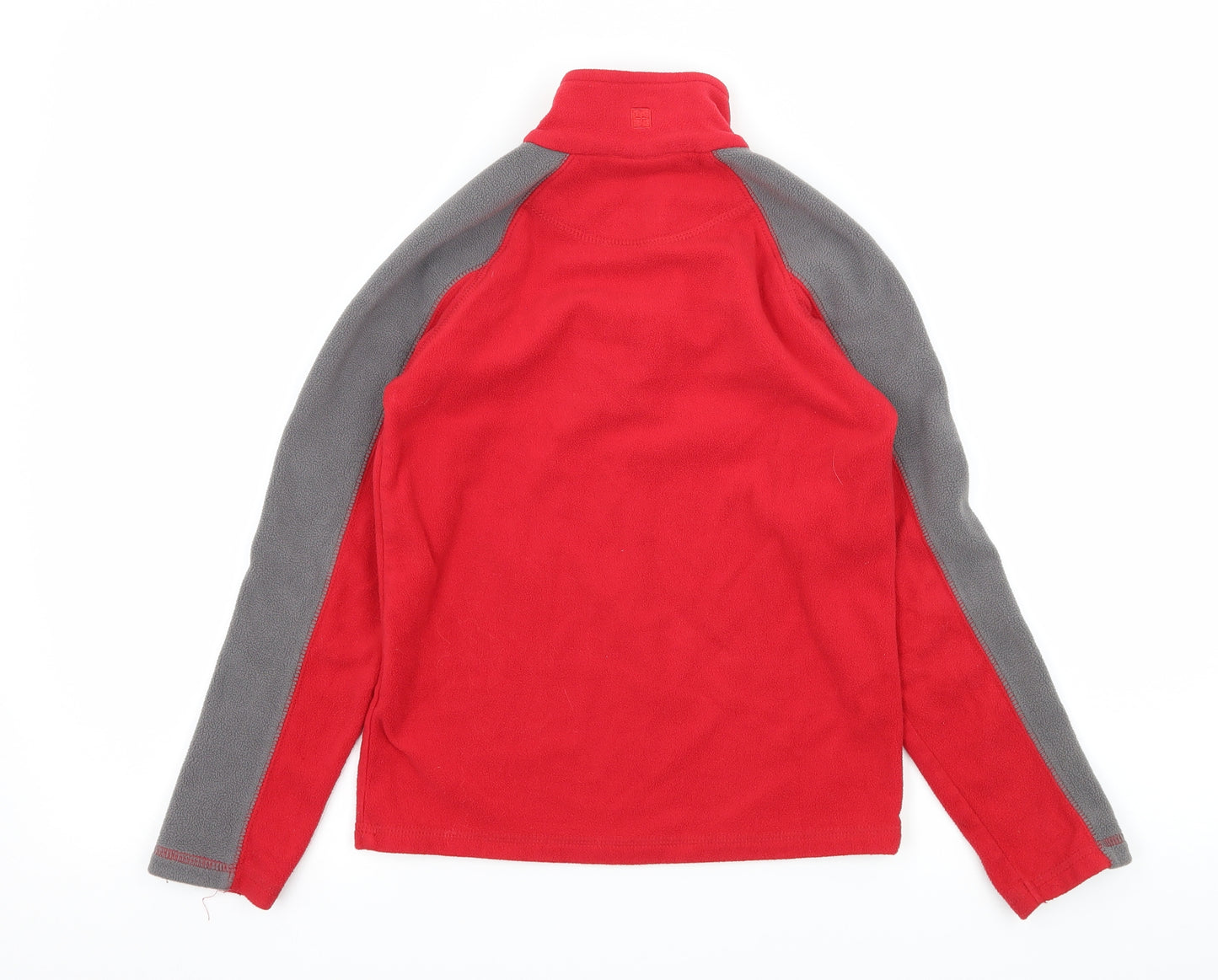 Mountain Warehouse Boys Red Striped Fleece Pullover Sweatshirt Size 7-8 Years